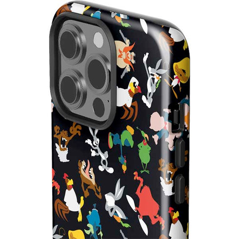 Looney Tunes Identity Pattern iPhone 15 Pro Impact Case